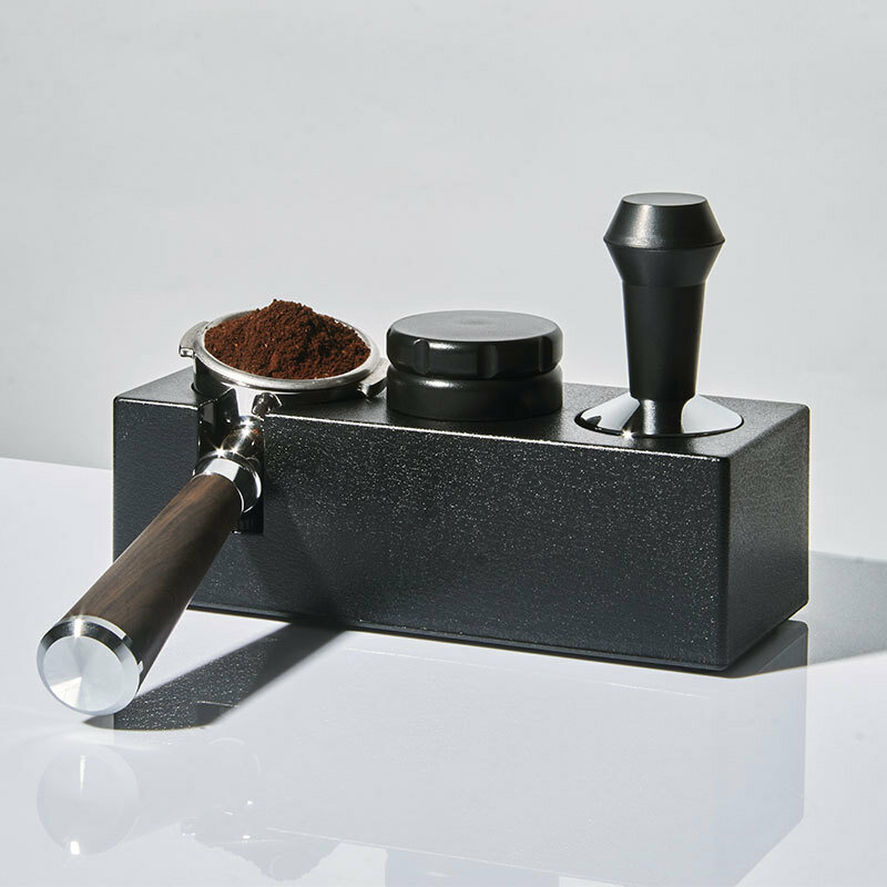 Anti-Slip Estação Base de Filtro de Café, Espresso Tamper Holder, Portafilter Handle, Mat Stand para 51-58mm, Café Acessórios