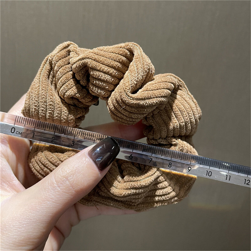 Koreański styl tkaniny sztruksowy sztruks gumka gumka gumka gumka do włosów jelita grubego wszechstronne akcesoria do włosów dla kobiet