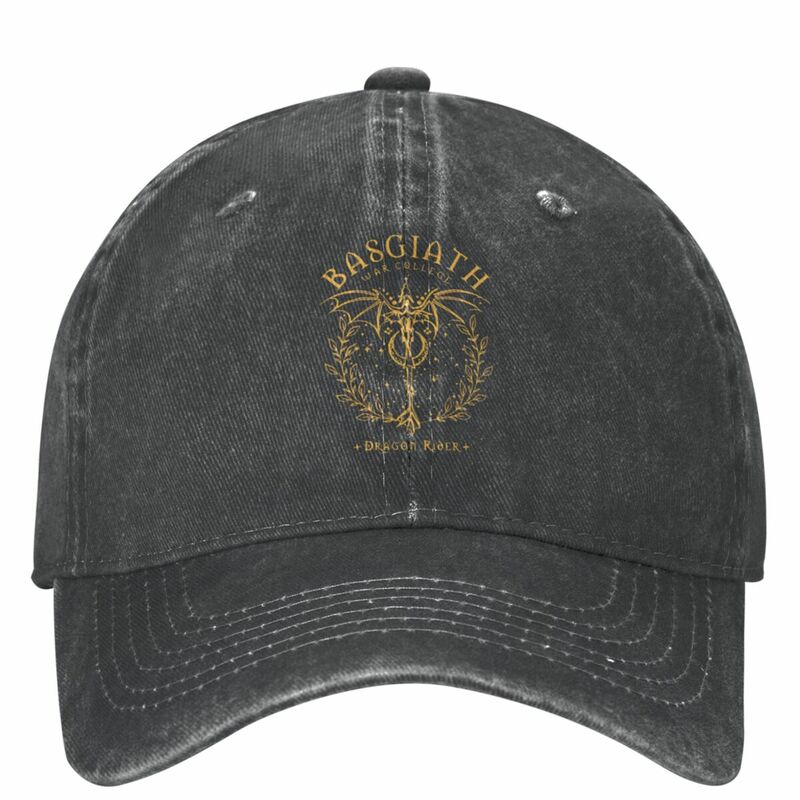 Retro Basgiath War College Fourth Wing Baseball Cap for Men Women Distressed Denim Washed Headwear Outdoor Golf Gift Caps Hat