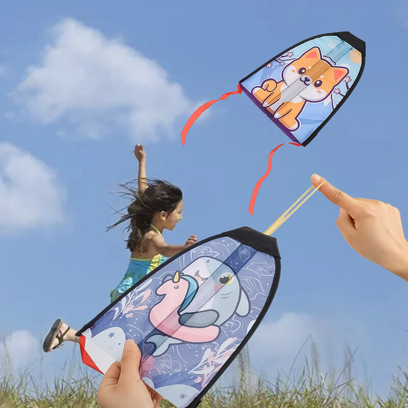 Banda de goma elástica para niños y niñas, juguete de cometa pequeña, catapulta para deportes al aire libre, accesorios de entrenamiento cognitivo sensorial
