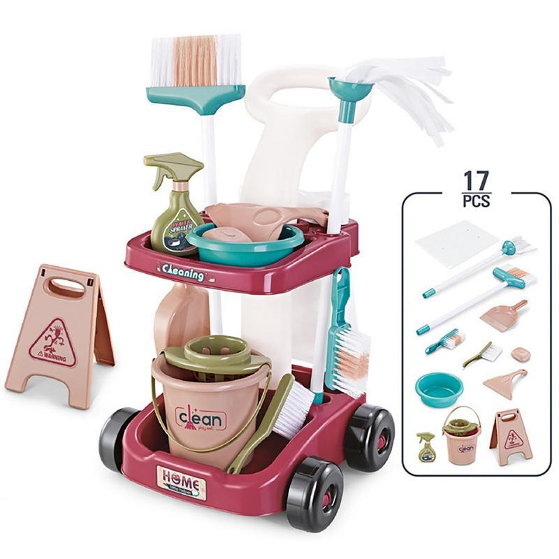 Toddler Broom And Cleaning Set Simulation Toddler Kitchen Set Boy Toys 5/13/17 PCS Kitchen For Kids Pretend Play Kit