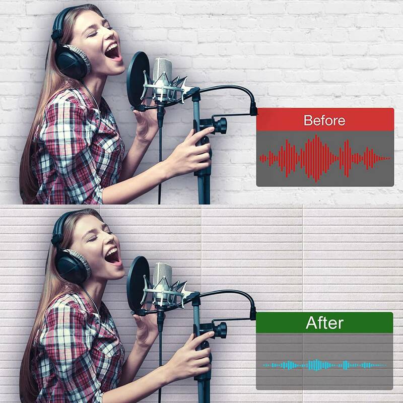 Panneaux acoustiques de qualité Pro pour studio, panneaux muraux Sound Verde, éblle son et élimine le son, 16 pièces
