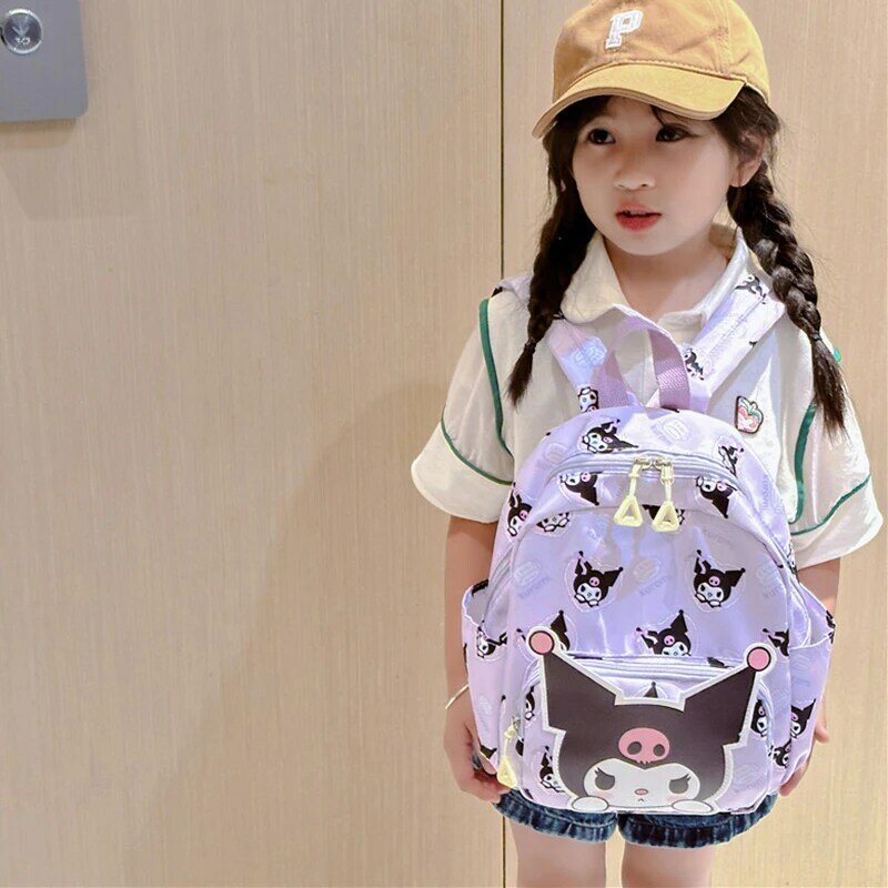 Sanrio школьная сумка Kuromi Cinnamoroll Kawaii Мультфильм Аниме школьная сумка для хранения канцелярских принадлежностей уличные рюкзаки Игрушки для девочек