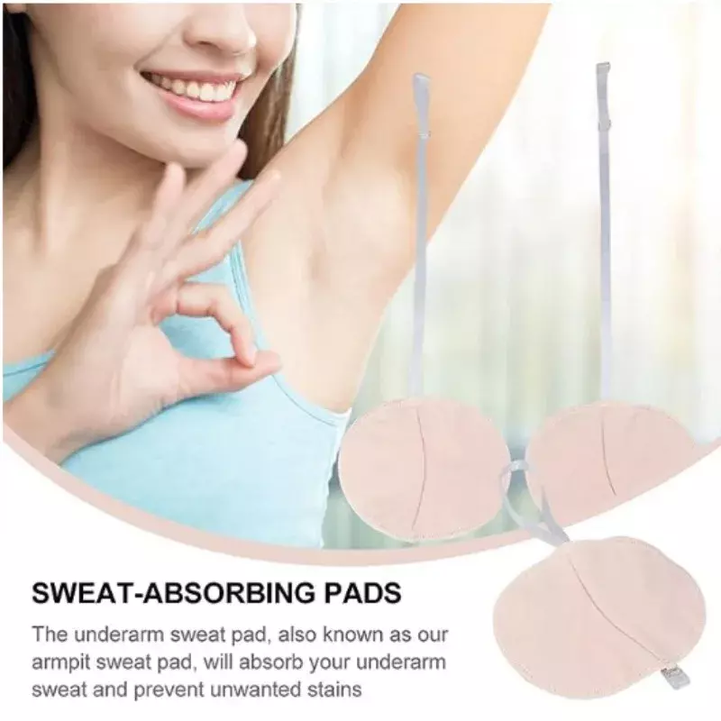 1pair Washable Underarm Sweat Pads Armpit Sweat Pads Absorbing Guards Dress Sweat Perspiration Pads Absorbent Deodorant Pad