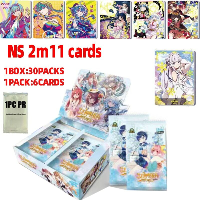 女の子のための女神カード、パーティーブースターボックス、珍しい収集カード、子供のおもちゃのギフト、新しい、Ns-2m8、2021