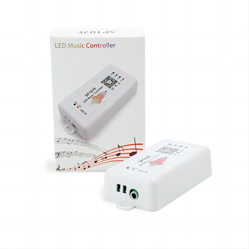 Ws2812b Led Rgbic Strip Licht Controller Dc5V-24V Wifi Sp511e Muziek Ws2811 Sk6812 Sp107e Adresseerbare Sp107e Samrt App Controller