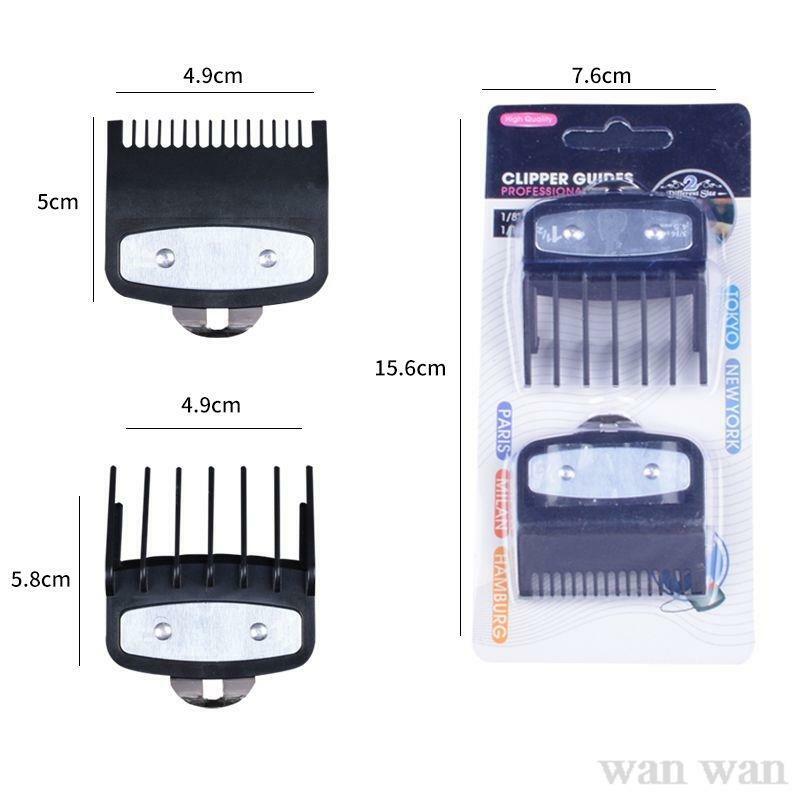 Professional Hair Cutting Guide Comb, Limit Comb para Wahl, aparador, posicionamento, aparador de cabelo, 1.5mm, 3mm, 4.5mm, Y0907, 2pcs por conjunto