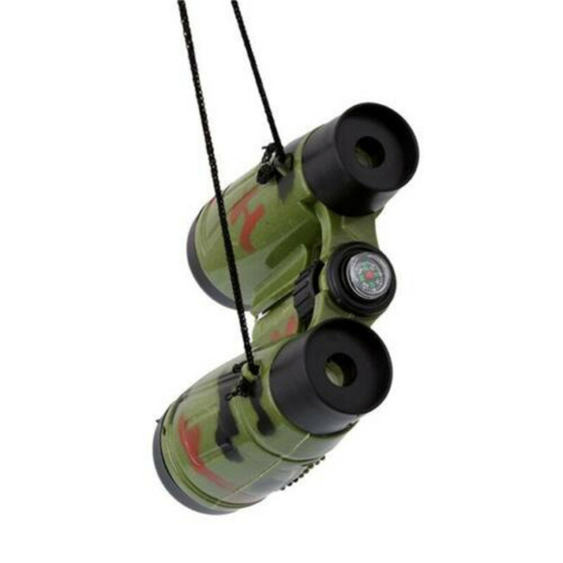 Strumenti educativi per telescopio a doppio tubo all'aperto Camouflage Green Durable Kids Science Stretch contrazione Model Learning Toys