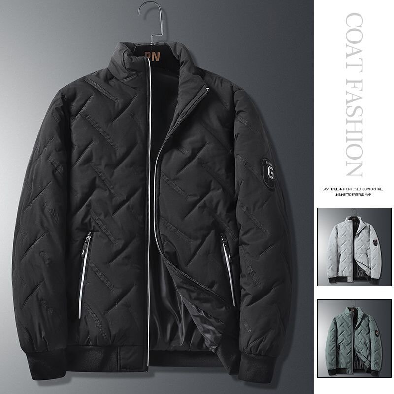 Новинка Осень-зима 2024 модная трендовая утепленная куртка с хлопковой подкладкой мужская Повседневная Свободная Удобная Высококачественная куртка