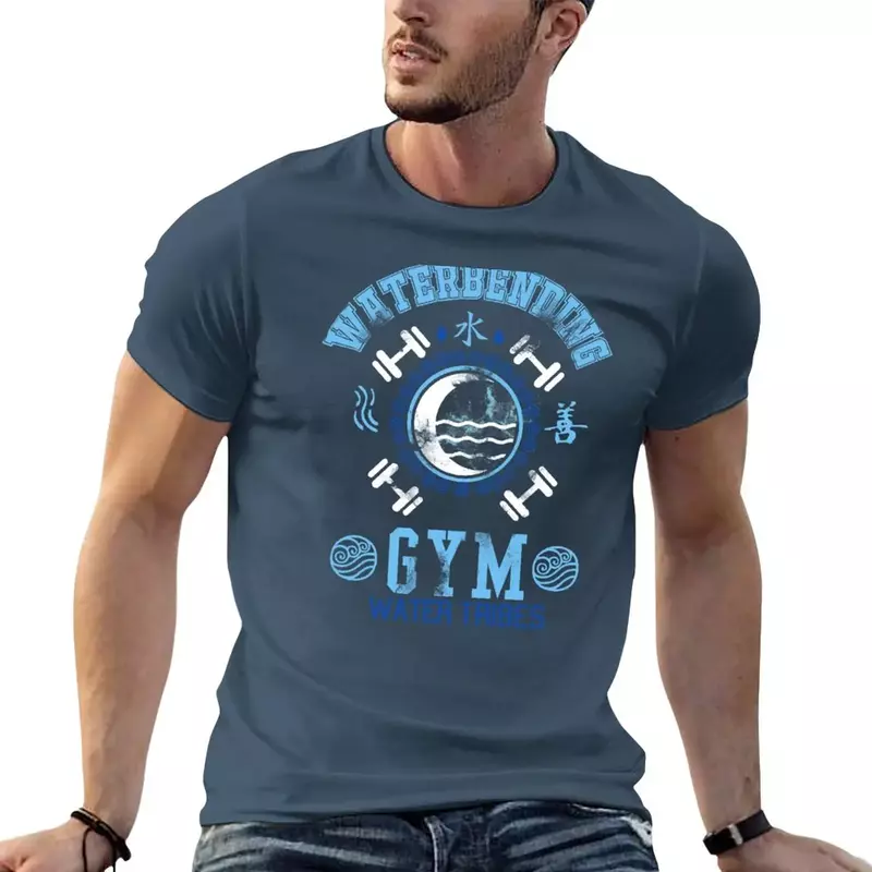 Waterbending Gym 1 T-Shirt sweat customs design your own heavyweights mens graphic t-shirts anime