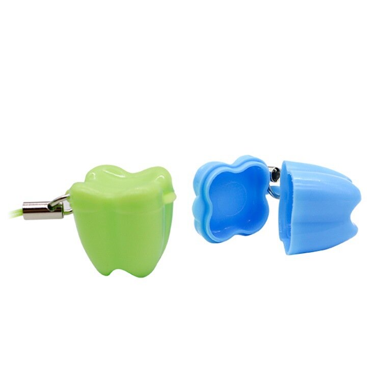 10pcs Tooth Box Baby Tooth Box Tooth Change Box Pendant Tooth Storage Box Plastic Small Tooth Box Baby Souvenir Gifts