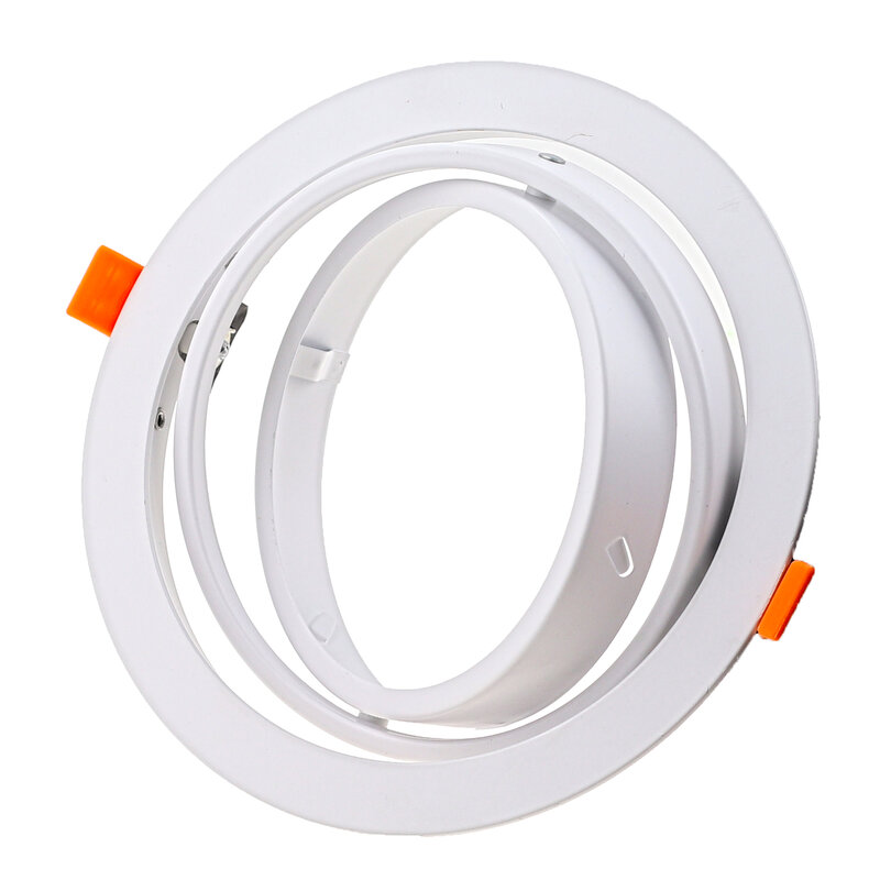 LED Recessed Ceiling Downlight GU10 Round Square Fixed Spotlight White Fitting Cut Out 155mm