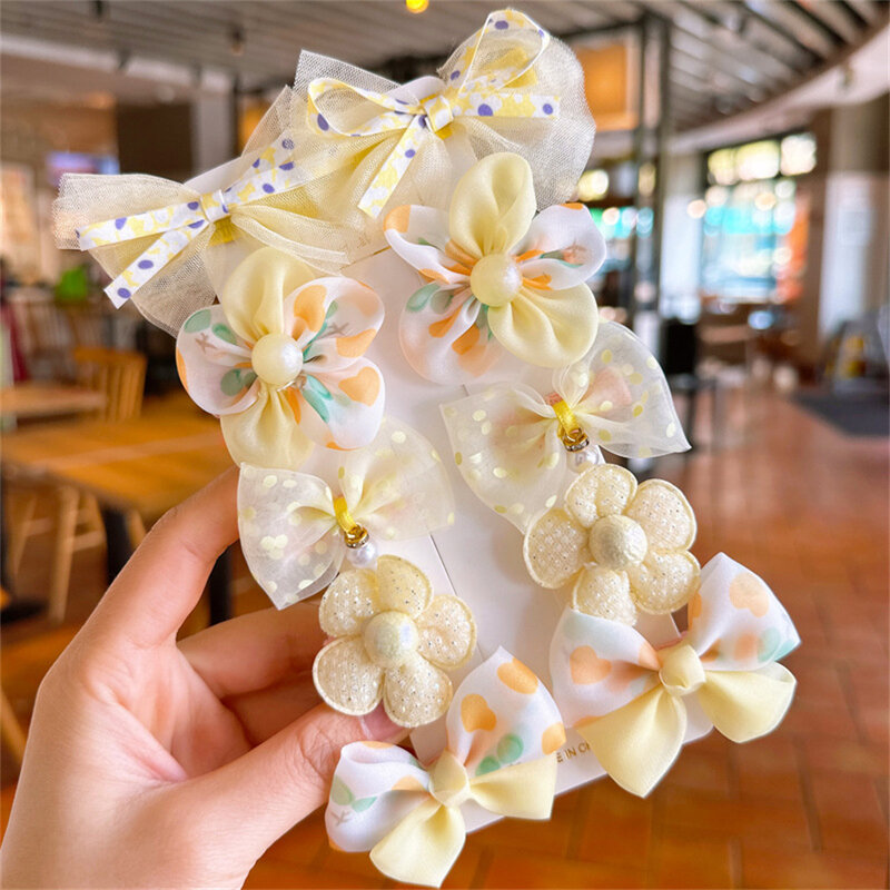 Bow Hairpin Firm Hair Clip No Hair Injury Headdress Widely Applicable Independent Packaging Baby Girl Hair Accessories Fabric