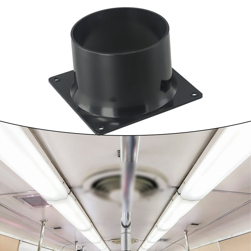 Conector de flange de parede ABS para tubo de ventilação, acessório de conexão de duto de ar, 75mm, 100mm, 120mm, 150mm, 1Pc