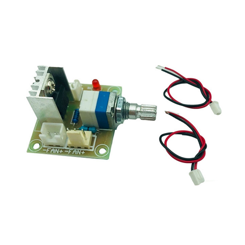 LM317 modul pengontrol kecepatan kipas voltase, 5 buah konverter linier bawah Regulator tegangan dapat disesuaikan