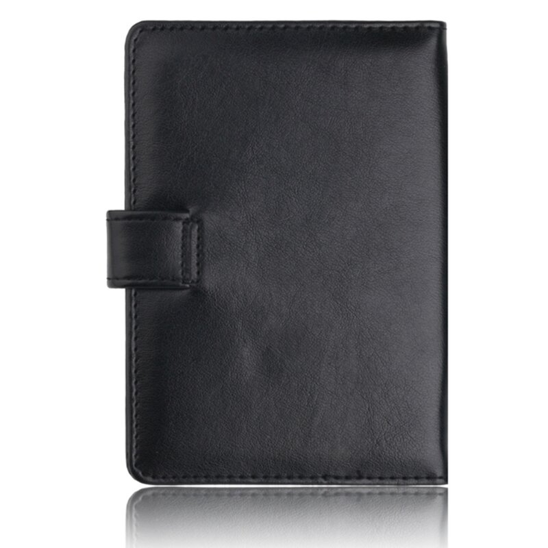 PU Leather Passport Cover Men Travel Wallet Credit Card Holder Cover Document