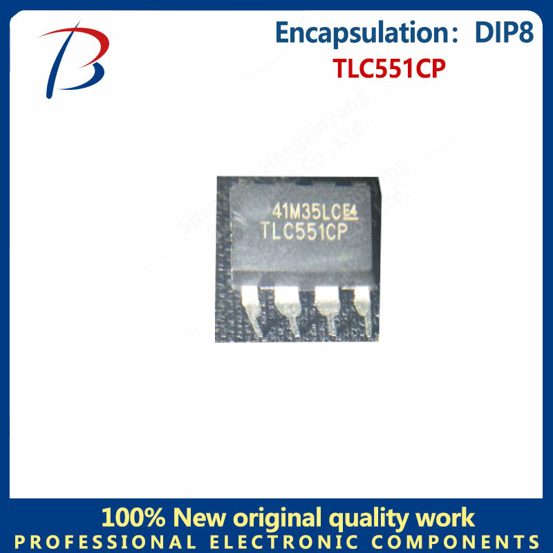 Chip de osciloscópio de impressão de tela, temporizador DIP8 em linha, TLC551CP, 10pcs
