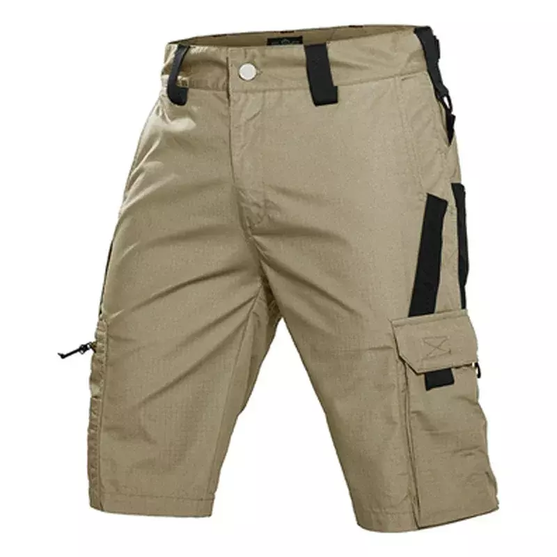 Pantalones cortos de camuflaje para hombre, pantalón militar de secado rápido con múltiples bolsillos, para senderismo y pesca al aire libre, 2024