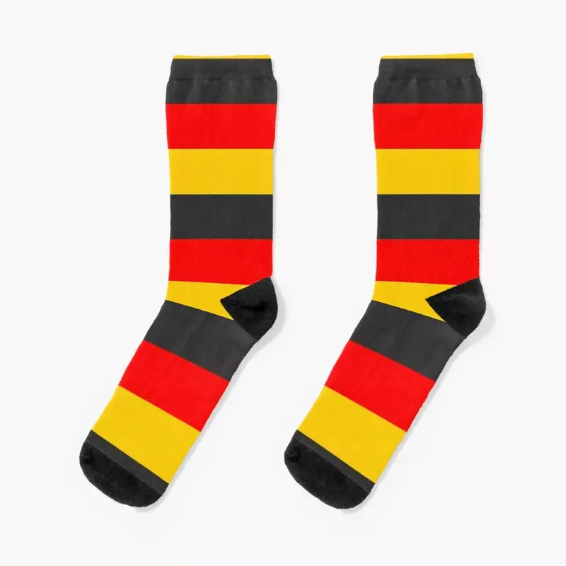 ถุงเท้าบาสเกตบอลสำหรับผู้หญิงถุงเท้าให้ความอบอุ่นสำหรับฤดูหนาวลายธงชาติเยอรมนี