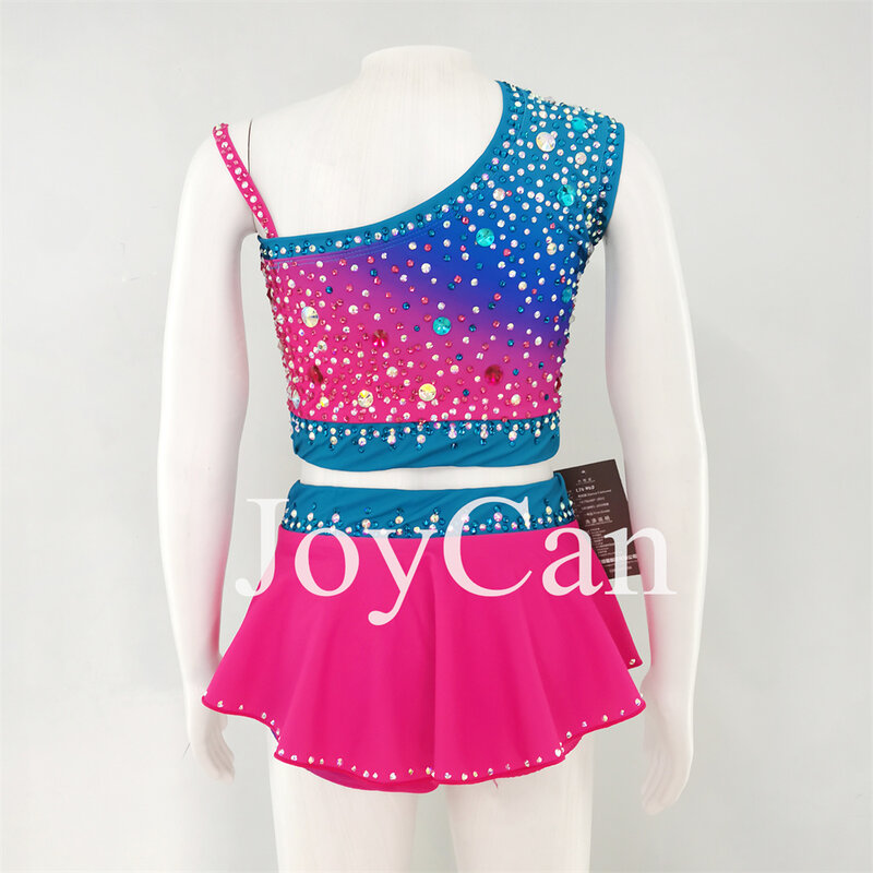 JoyCan-فستان رقص موسيقى الجاز الغنائي ، الزي الوردي ، ملابس الرقص القطبي ، تدريب أداء الفتيات