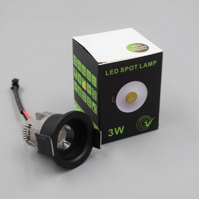 Lámpara Led Cob de 3W, 5W, tamaño de corte de 30mm, 110v, 220v, cuerpo redondo blanco, incluye controlador Led