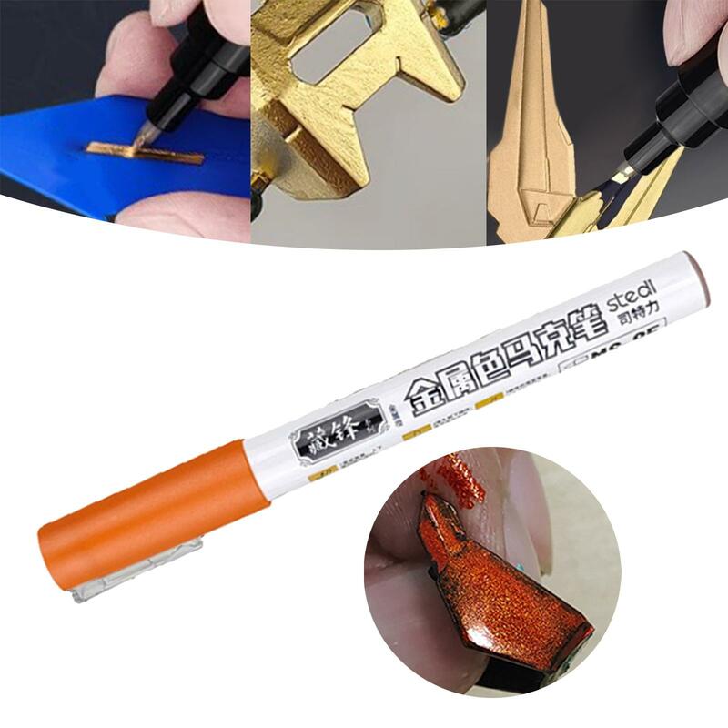 ปากกามาร์กเกอร์สีแบบทำมือปากกาโลหะสำหรับโมเดลเครื่องบินงานฝีมือรถยนต์