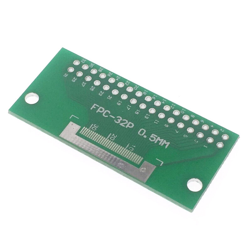 A placa de transferência de FPC e FFC, testa o conector liso, PWB TFT LCD, MERGULHO, 0.5mm-42P, volta 32P, 2.54mm, 10 PCes