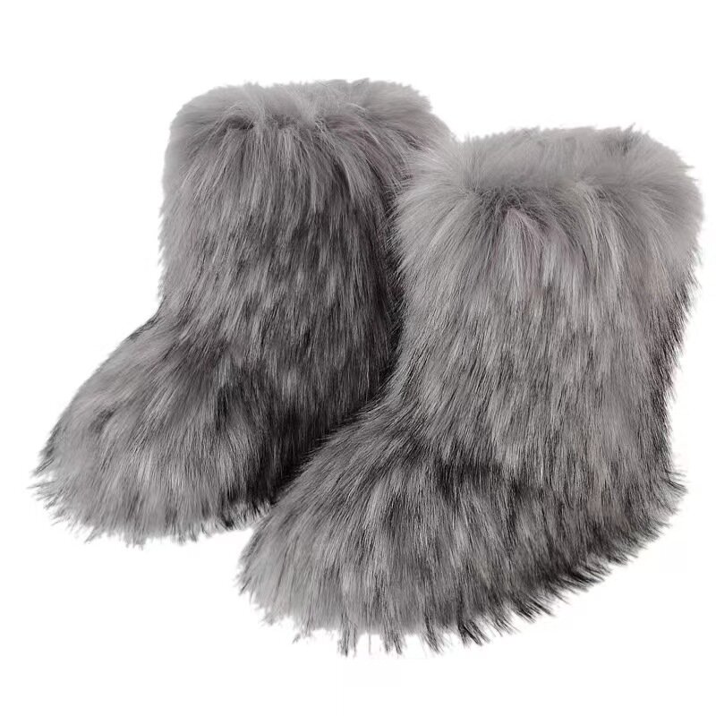 Y2g Fur Boots Winter Warm Fashion Snow Boots