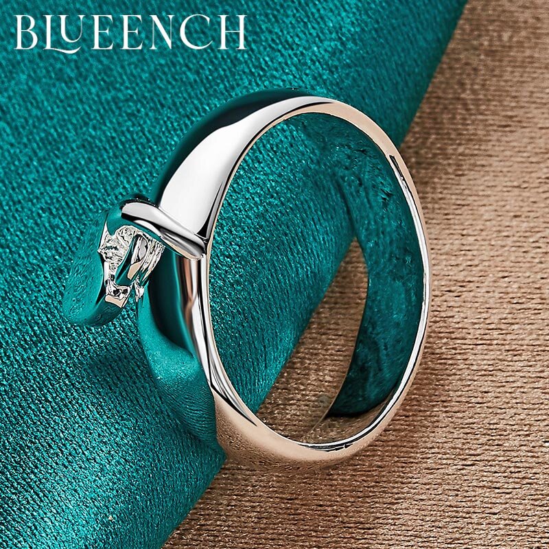 Blueench 925 Sterling Zilveren Hanger Ring Voor Vrouwen Voorstel Wedding Party Romantische Mode Temperament Sieraden