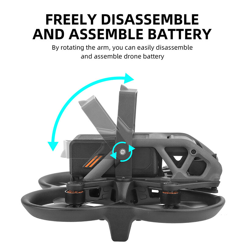 Batterijbeschermhoes Voor Dji Avata Opvouwbare Anti-Release Gesp Fixeerhouder Batterij Clip Houder Camera Drone Accessoires