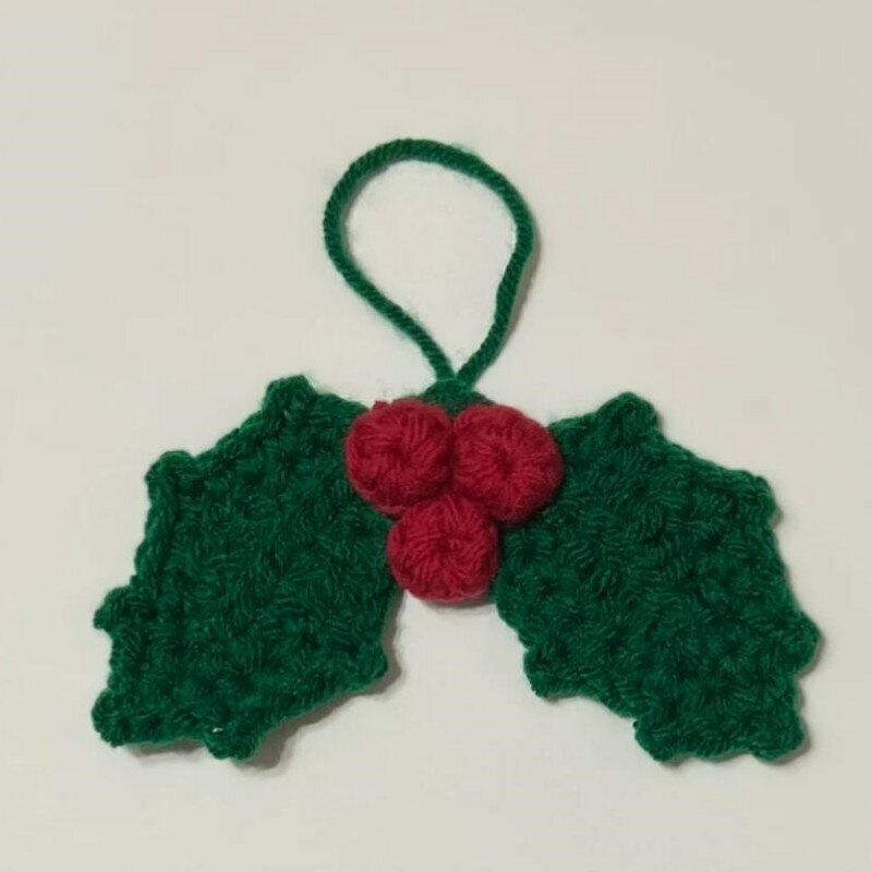 Knitting Christmas Star Bells Muur Hangende, Rode en Witte Wol Vilt Sneeuwvlok Bellen Boog Decoratieve Deur Hangende Auto Hanger 1 Pc