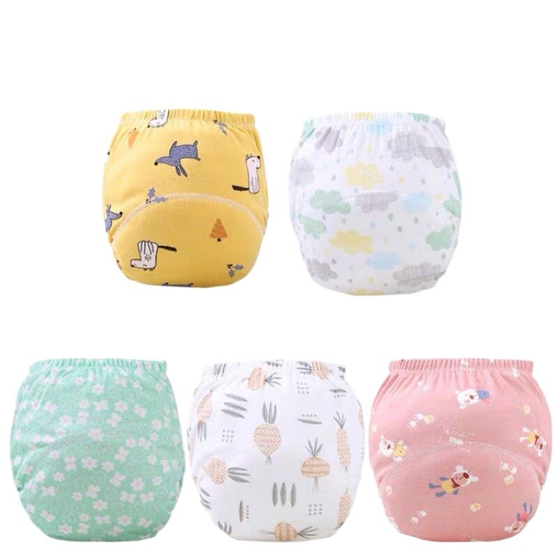 Baby Reusable Washable Diapers Ecological Potty Training Pants Waterproof Cotton Cleanliness Cloth Diaper Baby Nappy Underwear