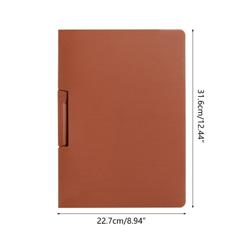 Letter Size File Folder with Removable Paper Clamp, Flip Document Folders Project Folder Hold up to 30 Sheets for Office