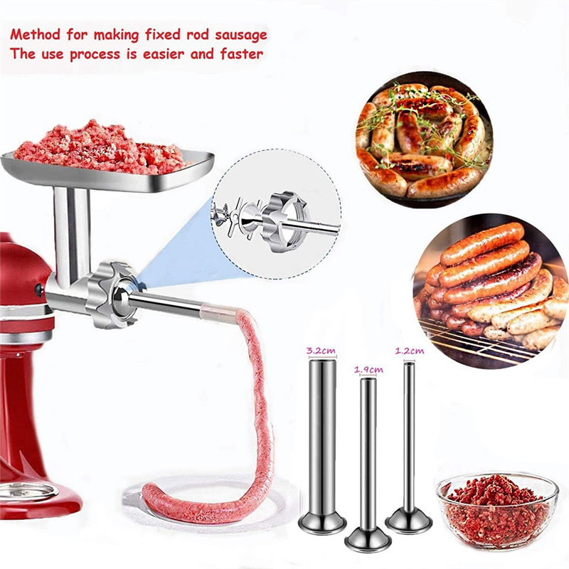 Food Grinder Accessories Mixer Accessories Meat Grinder Accessories Include Sausage Filling Tubes