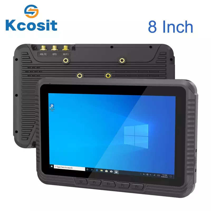 Kcosit-tableta PC K180J Original montada en el vehículo, Windows 10, 8 ", Intel jaspe LAKE N5100, CAN BUS RS232, RJ45, 5,8G, WiFi, amplio voltaje