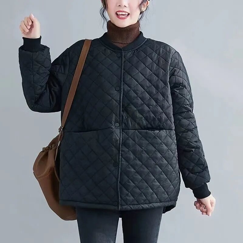Cappotto invernale donna giacca Casual Parka cappotto trapuntato abbigliamento donna moda coreana vestiti imbottiti in cotone nuovo in capispalla