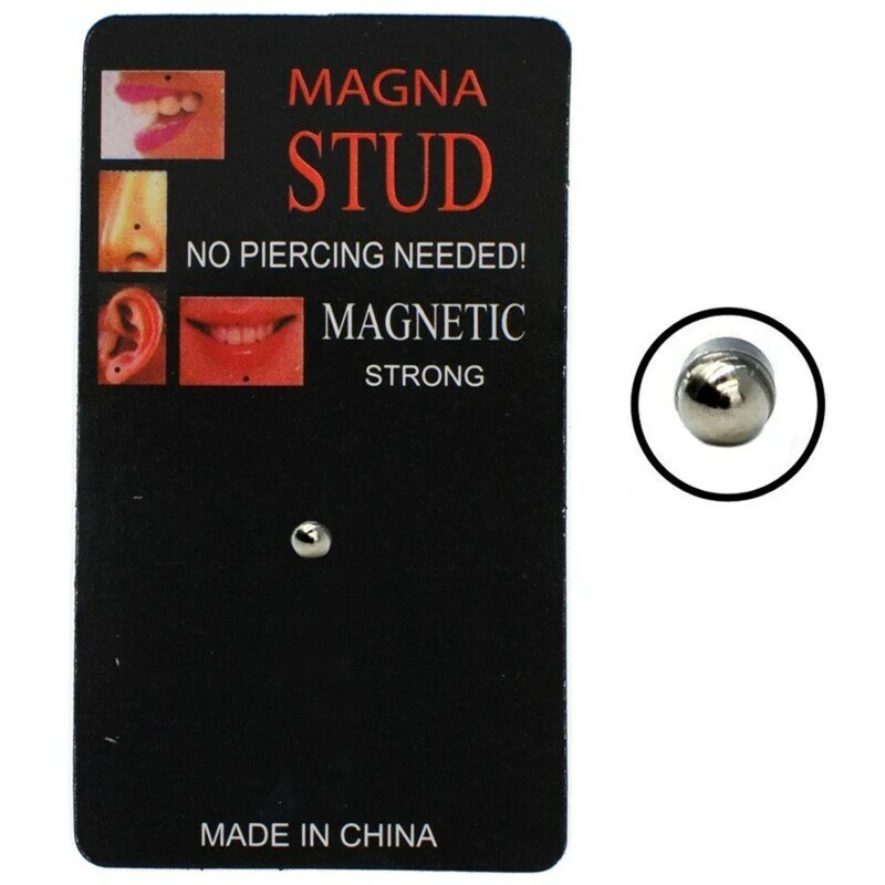 Pendiente magnético cristal E15E, pendiente para nariz, oreja, labio, Tragus no perforante Unisex
