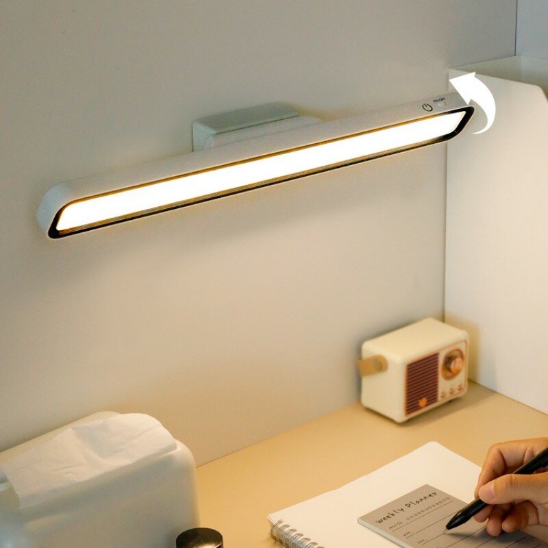 Desk Lamp Hanging Magnetic Table Lamp Led Usb Rechargeable Stepless Dimming Cabinet Closet Wardrobe Night Light