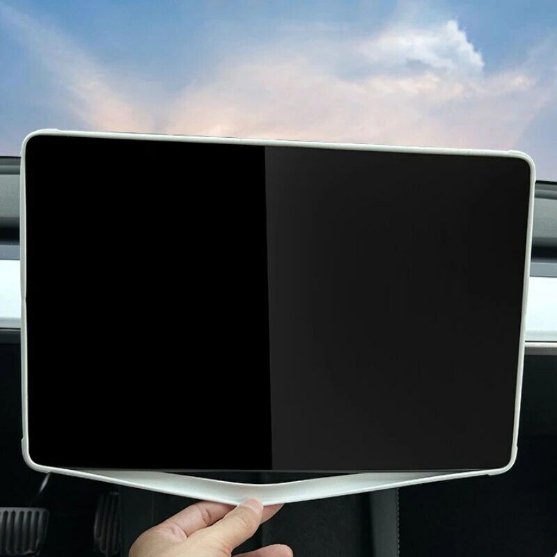 Silicone Screen Protective Frame For Tesla Model 3 Y Edge Cover Central Control Navigation Screen Protector Trim Car Accessories