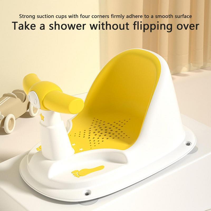 Baby Seat For Bathtub Sit Up Bath Seat With Suction Cup Backrest Support Sit Up Bath Seat Washable Bathtub Chair For Boys And