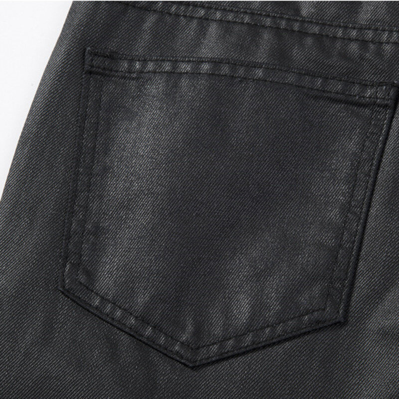 HKSH-سراويل جينز شمعية عصرية للرجال ، تصميم أنيق ، شارع مرتفع ، جينز غير رسمي مستقيم ، موضة داكنة ، جديد ، ربيع ، مكانة عصرية ، HK0542