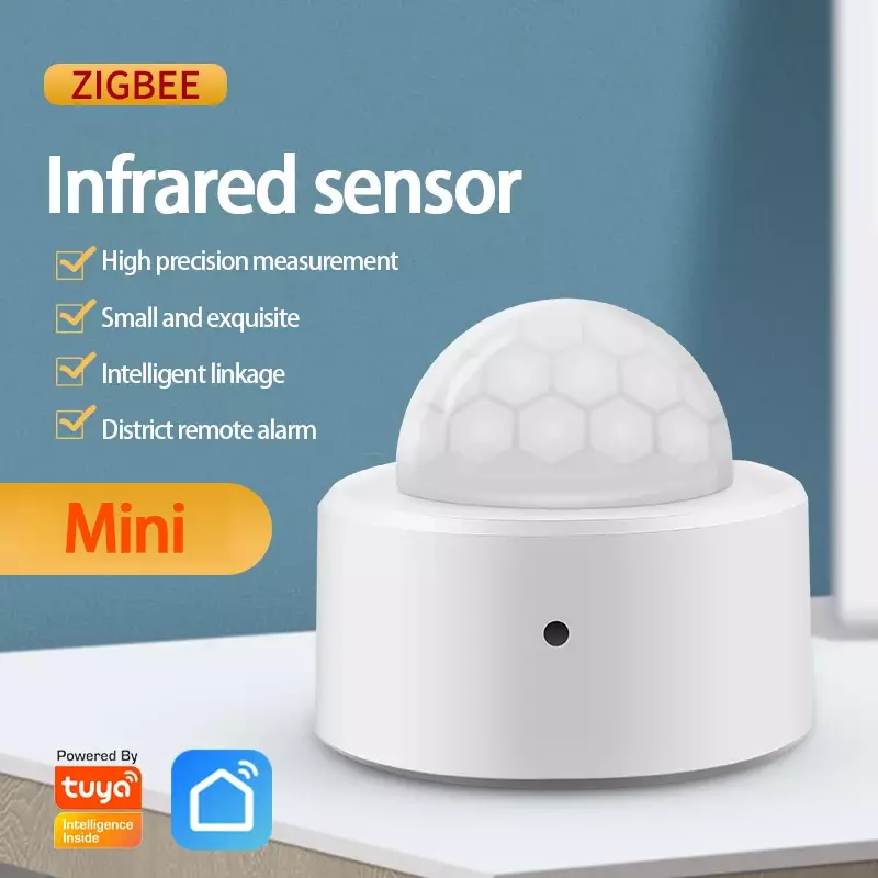 Sensor de movimiento inteligente Zigbee 3,0, Detector de movimiento humano, seguridad del hogar, trabajo con Tuya Smart Life Gateway, 1/5 unidades