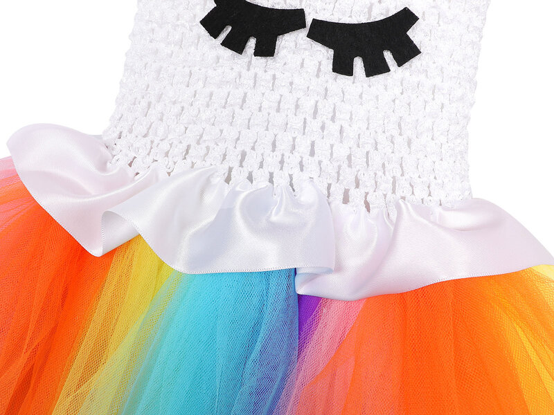 Jurebecia Unicorn Costume For Girls Dress Up Clothes For Little Girls Rainbow Unicorn Tutu With Headband Birthday Gift