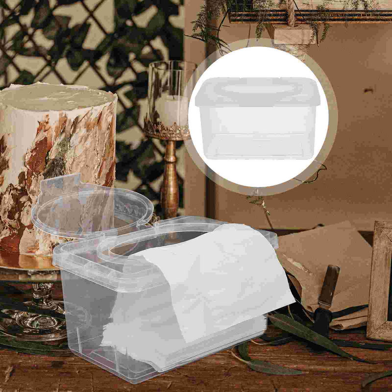 Boîte de Lingettes Transparente, Petit Support, Distributeur de Mouchoirs, Portable, Voyage, 3 Pièces