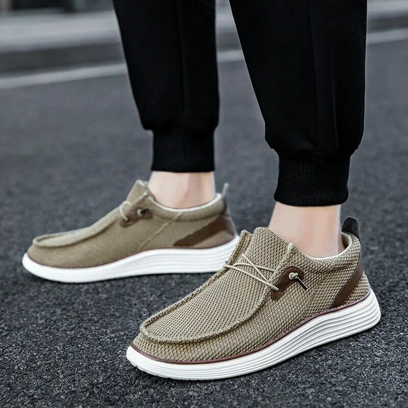 Damyuan-zapatos de lona ligeros para hombre, zapatillas deportivas informales, mocasines clásicos cómodos, calzado de trabajo vulcanizado