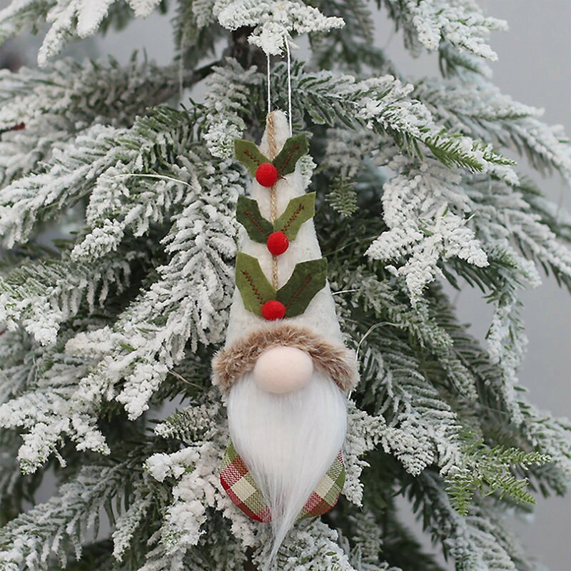 2023 Navidad świąteczna dekoracja Gnome lalka bez twarzy mikołaja dzianinowe pluszowe ozdoba na choinkę do zawieszenia zabawki na imprezę domu