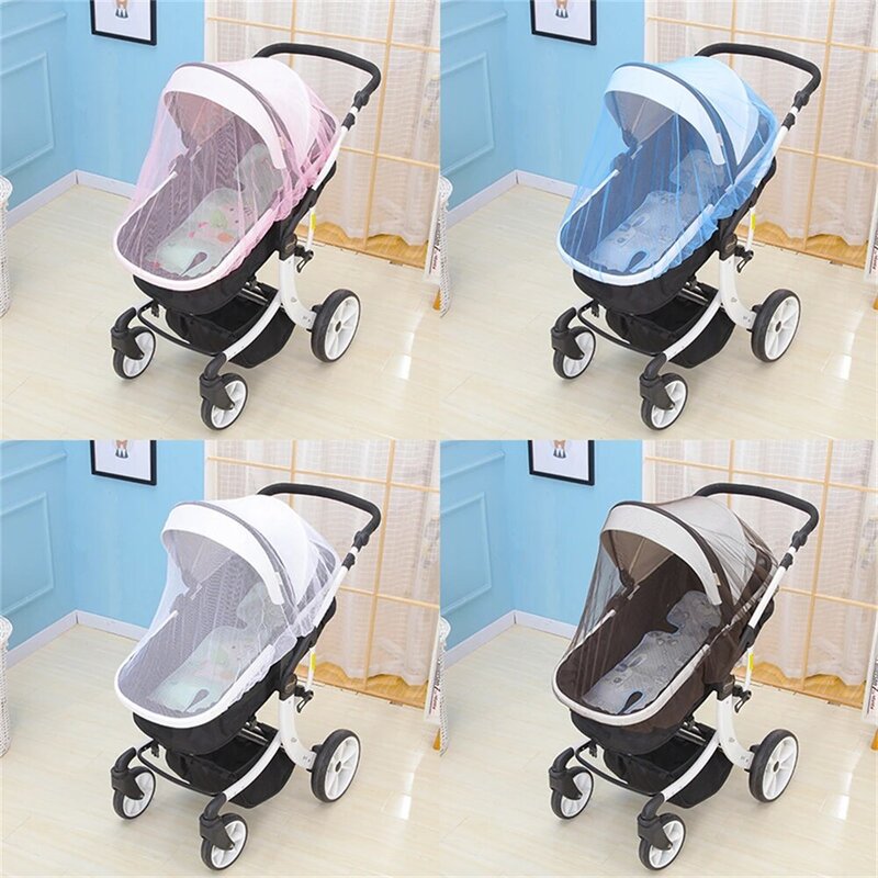 Summer Mosquito Net Baby Stroller Outdoor Mosquito Repellent Insect Shield Net Safe Infants Protection Mesh Stroller Accessories