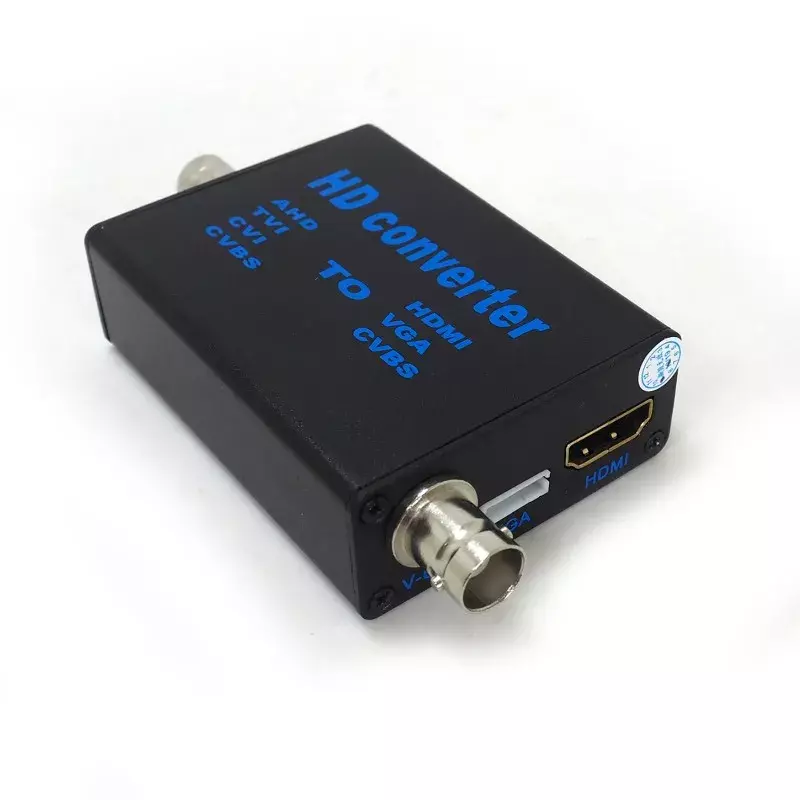 Convertidor de señal de vídeo 4 en 1 HD AHD41, convertidor AHD/TVI/CVI/CVBS a señal HDMI/VGA/CVBS con adaptador de corriente