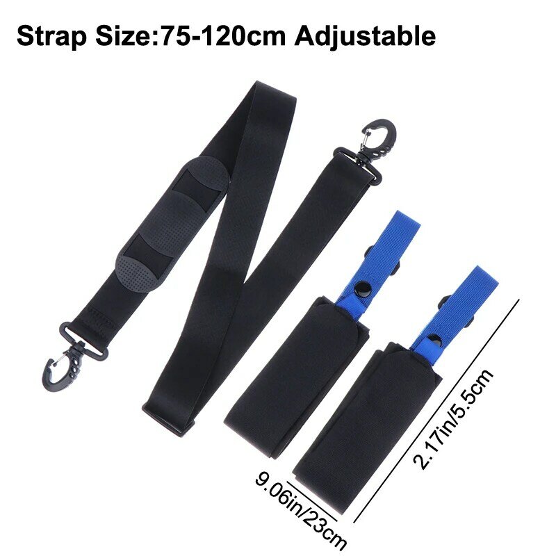 Adjustable Ski Pole Shoulder Strap With Anti-Slip Pad Nylon Skiing Bag For Ski Board Perfect For Carrying Skis Skiboards