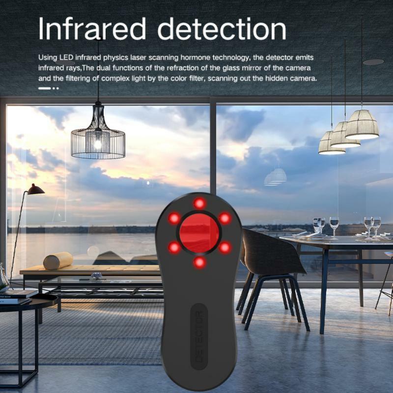 Detector de cámara T12, dispositivo de escaneo antirrobo, rastreador GPS, LED, IR, inalámbrico, dispositivo de escáner, protección de seguridad